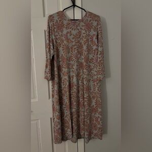LOGO by Lori Goldstein Floral Long Sleeve Dress